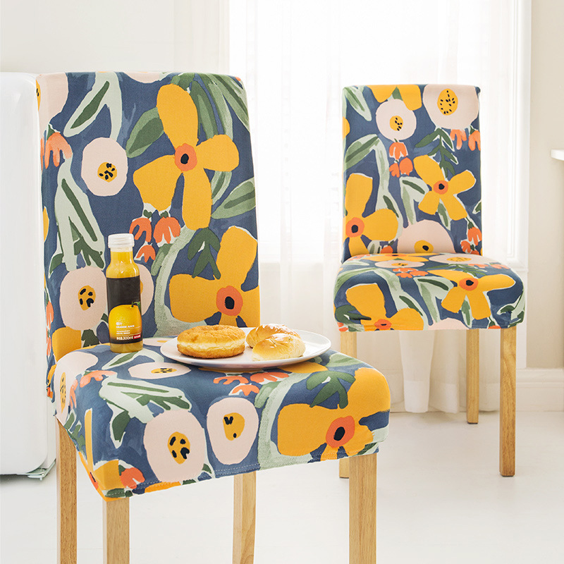 Picture of Cross-border printing chair cover new four-season universal elastic chair cover backrest integrated all-inclusive home protection cover
