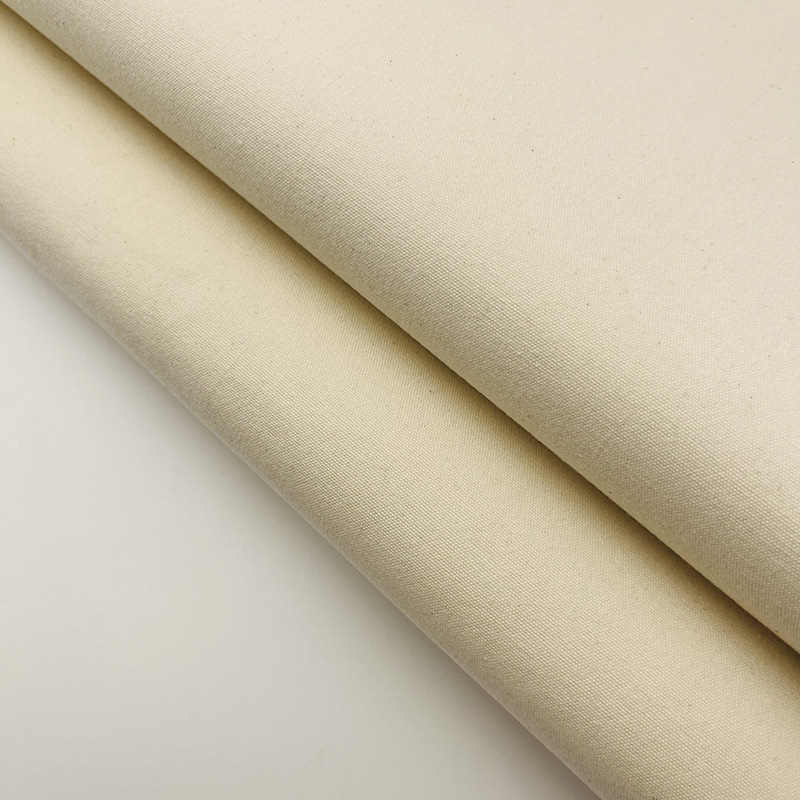 Picture of Ready Supply of Cotton Canvas, Thickeneded Natural Color Raw Cloth, Clothing and Bag Fabrics Wholesale, 370g Plain Cotton Raw Cloth
