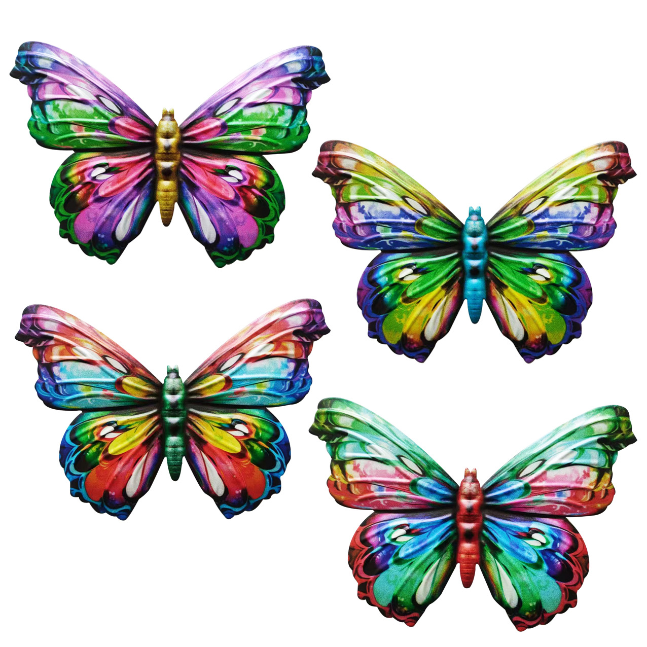 New Amazon Supply Iron Butterfly Home wall hanging decorations hardware crafts pendant metal products