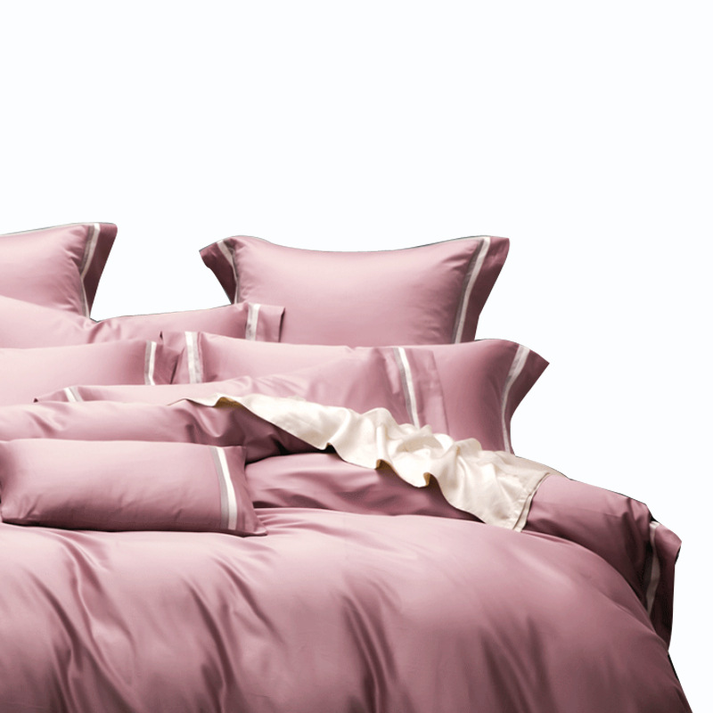 Picture of Satin Tencel Lyocell Fiber Fabric 60 Count Pure Color Wide Dyed Fabric Woven Hotel Linen Home Textile Fabric