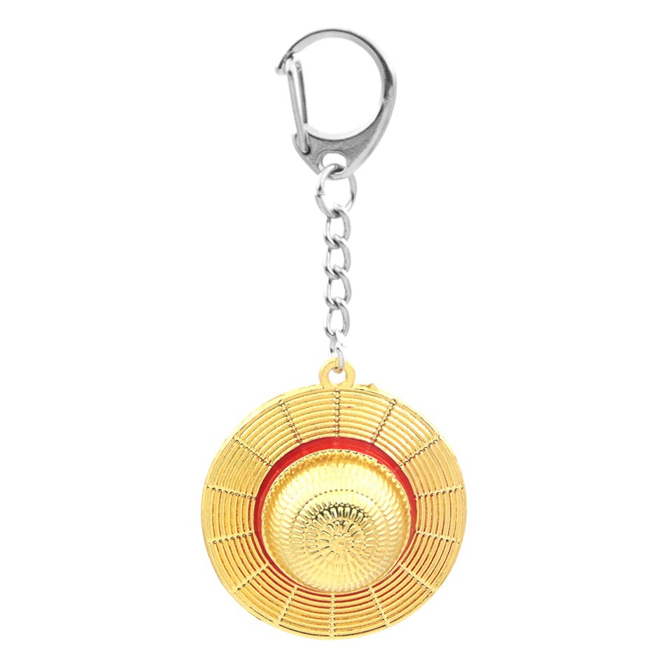 Animation Surrounding Nautical King Keychain One Piece Straw Hat Luffy Straw Hat Metal Pendant