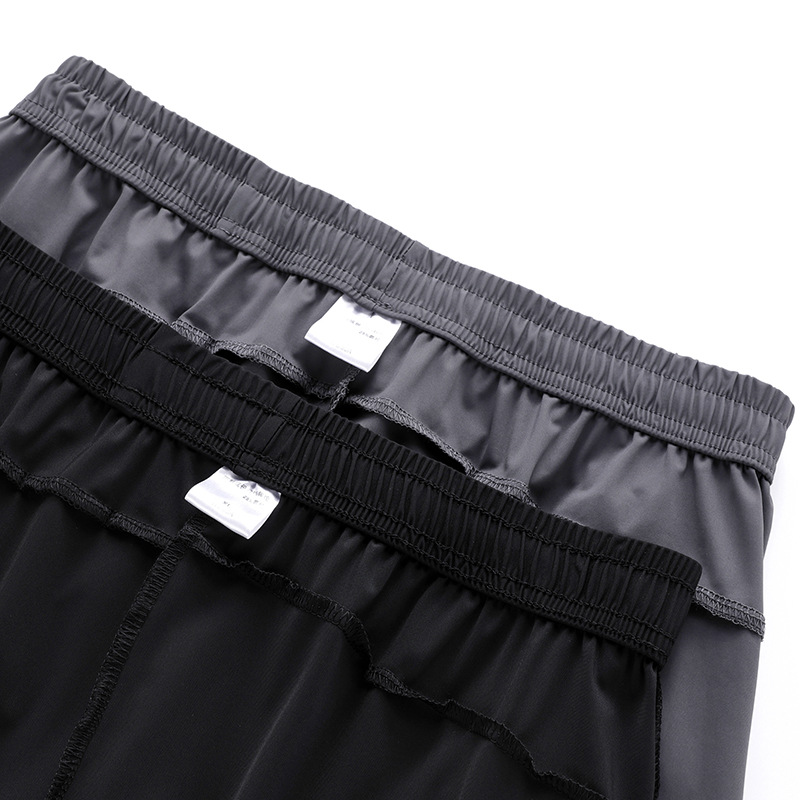 Picture of Ice Silk Pants Men's Summer Thin Men's Casual Pants Breathable Leg-Tie Loose High-Elasticity Quick-Drying Air-Conditioned Sports Pants