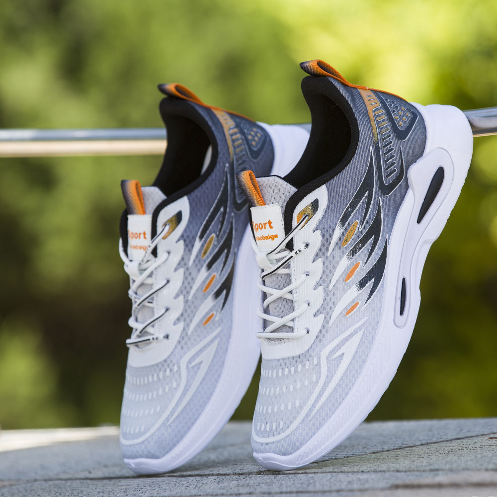 Picture of Autumn Men's Shoes 2025 New Fashion Trendy Fly-Knit Breathable Sports Casual Shoes Student Soft-Soled Comfortable Running Shoes