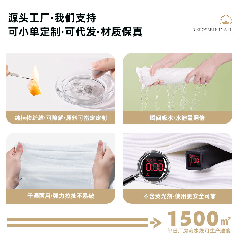 Picture of Disposable bath towel 70*140 individually packaged towel bath towel suit homestay hotel travel bath towel suit wholesale