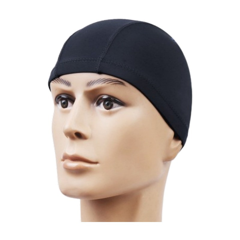 Picture of Swimming cap adult cloth cap swimming cap polyester nylon four needle six thread unisex large swimming belt paper card wholesale