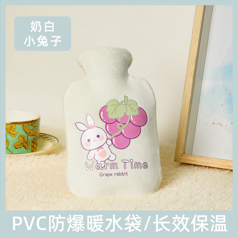 Picture of Winter new water injection hot water bag thickened hot compress cartoon hand warmer plush set cute explosion-proof warm water bag wholesale