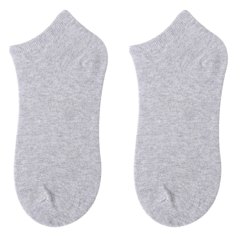 Disposable Cotton Socks for Men and Women, Black and White Gray Socks, No-Wash, Deodorant and Sweat-Absorbent Summer Thin Foot Bath Boat Socks