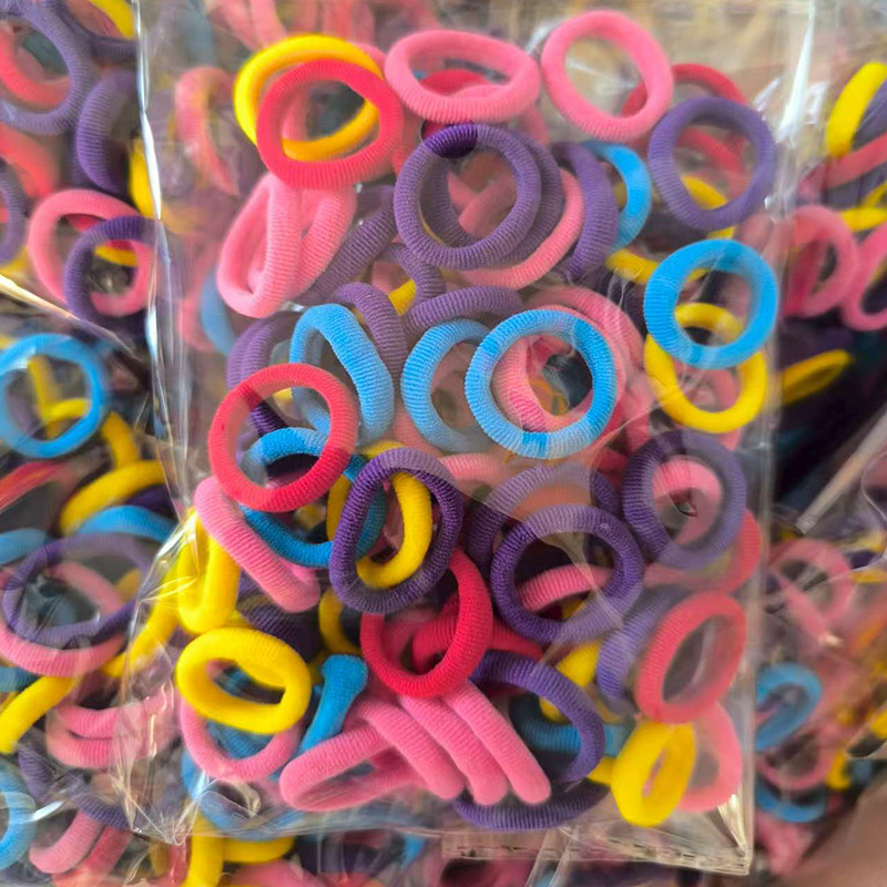 Picture of Single Wholesale Black Headband Hair Tie for Women Korean Style High Elasticity Does Not Hurt Hair Rubber Band High Ponytail Baby Hair Accessories
