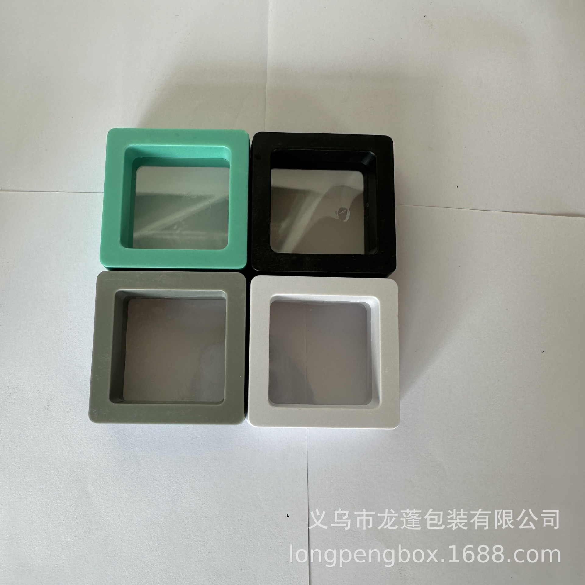 Promotional Transparent PE Suspension Box Small Commodity Gift Box Jewelry Storage Packaging Box Ring Ear Nail Box in stock