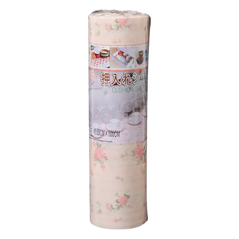 Japan Komeki.3299. Deodorant Mat (0.3X 5m) Cuttable Cabinet Mat Drawer Mat Rose Pattern