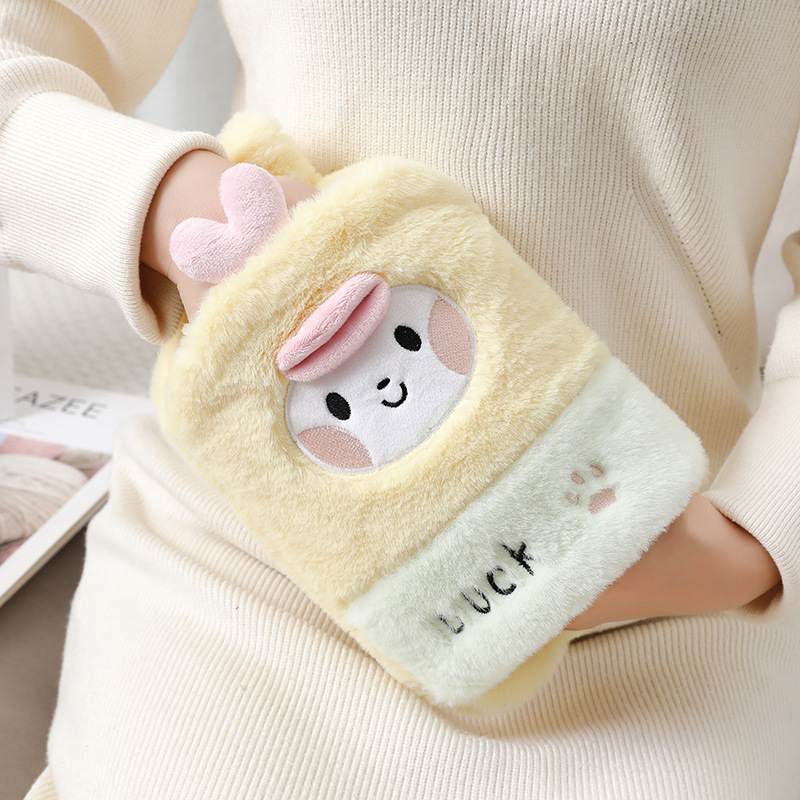 Picture of New Cute Plush Hand-Held Water-Filled Hot Water Bottle Thickeneded Explosion-Proof Pvc Hot Water Bottle Removable and Washable Spot Wholesale