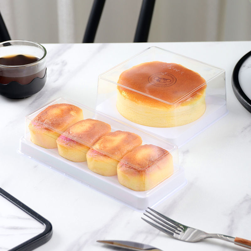 Anti-fog Cake Roll Packaging Box Cut Queen Roll Taro Mud Tiger Skin Swiss Roll Baking Dessert West Point Packaging Box