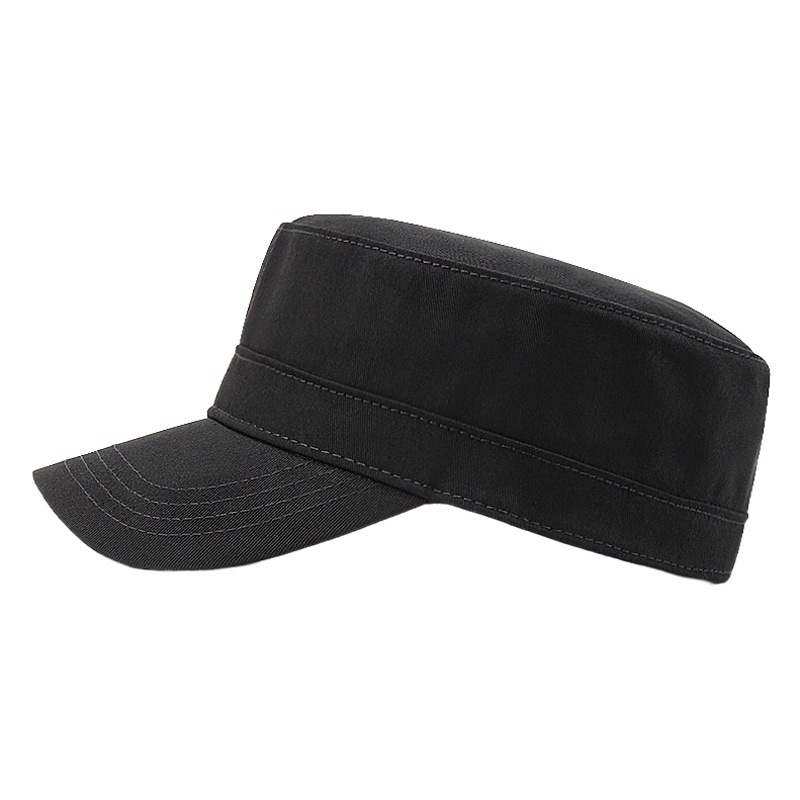 Picture of Hat Men's Spring and Autumn Full Sealed Flat Top Hat Middle-aged Outdoor Casual Cap Non-opening Big Head
