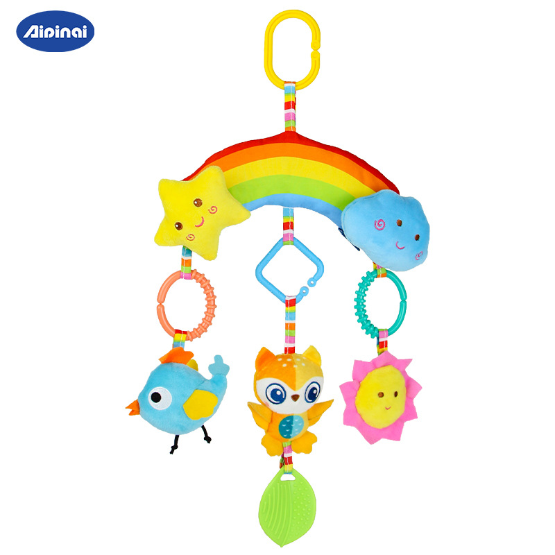 Picture of New color baby car hanging toys cartoon animal wind chimes car hanging baby comfort bed hanging wholesale spot