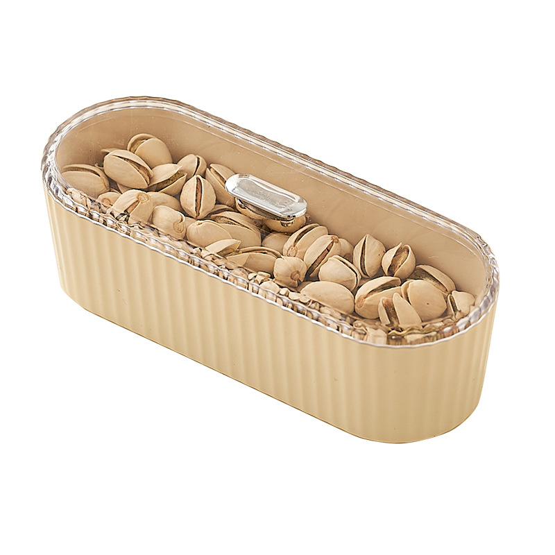 Picture of Fruit Plate High Beauty Value Household Living Room Tea Table Plastic Dried Fruit Box Simple Fashion Free Placement Fruit Plate with Lid