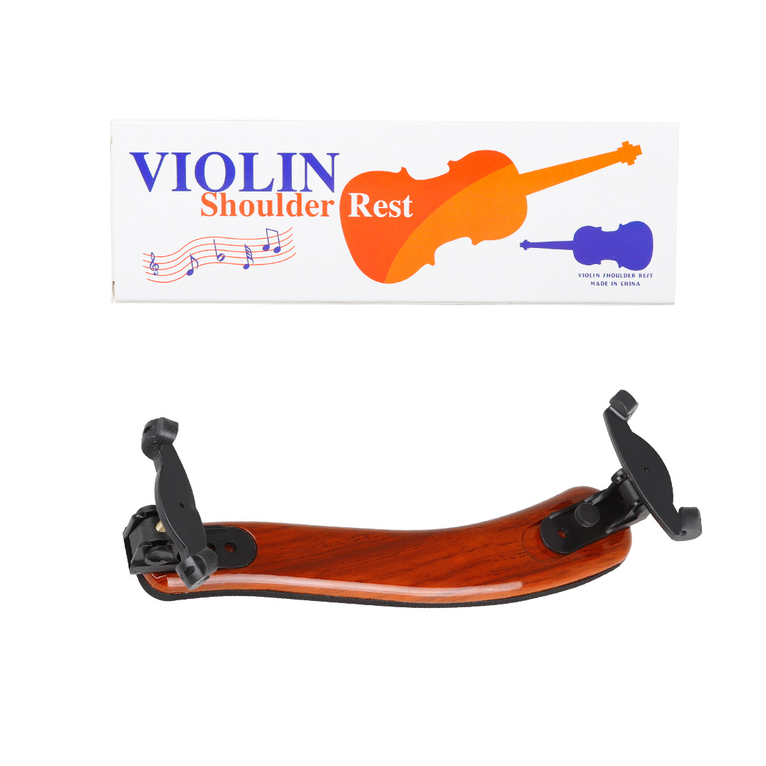 Picture of Violin Brown Wood Grain ABS Shoulder Pad Violin Shoulder Pad (4/4 4/3 Universal) Musical Instruments Wholesale