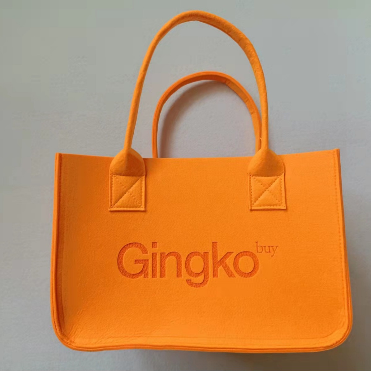 Felt Shopping Bag with Logo Print, Grocery Tote Bag, Open-Top Handbag, Multi-Color Felt Export Business Bag, Custom Business Bag