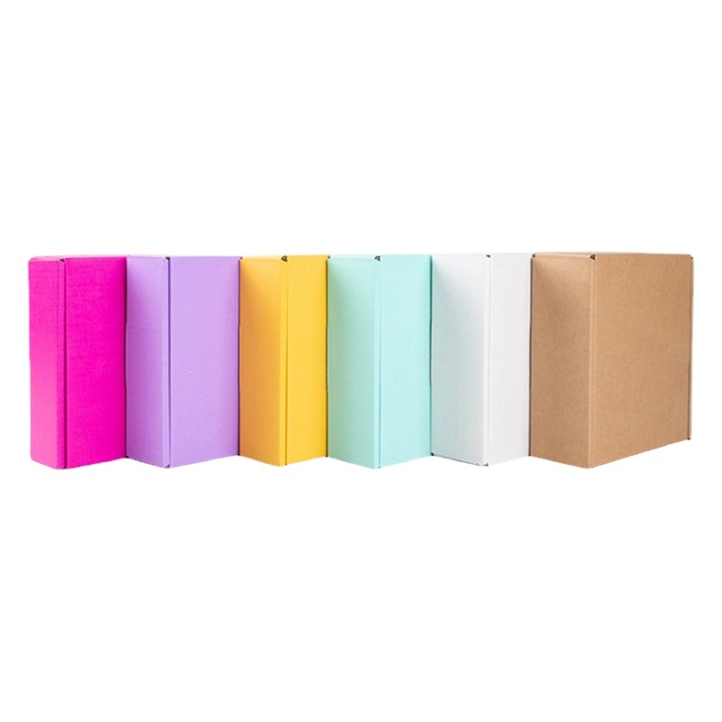 Sundarte hard color jewelry clothing express packing box e-commerce in stock wholesale rectangular thick aircraft box