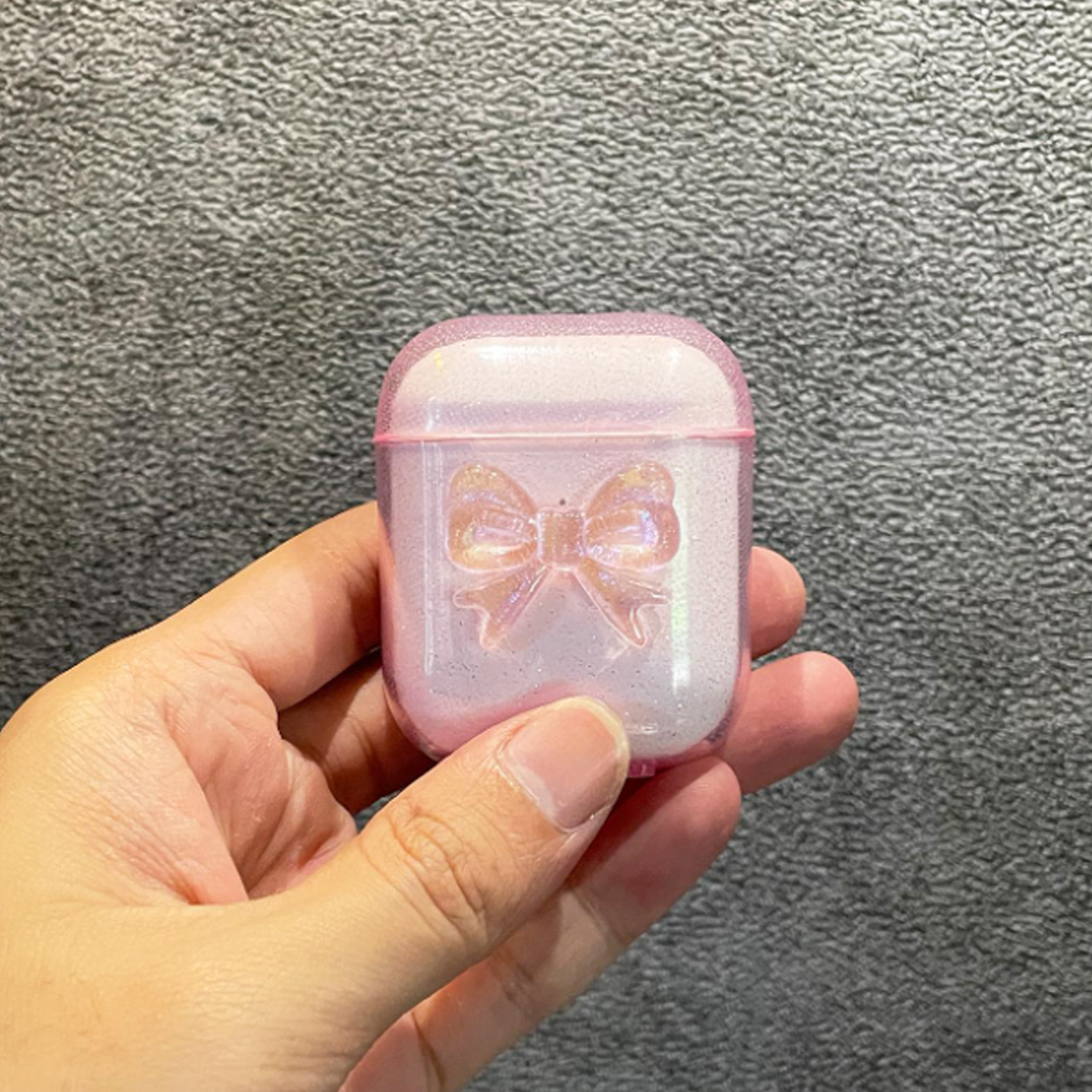 Glitter Three-Dimensional Bow airpods Protective Case for Apple Bluetooth Earphones 2/3 Generation Pro Soft Case