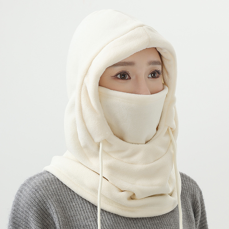 Cross-border Winter Balaclava Hat Unisex Cold-proof Breathable Fleece Cycling Headgear Warm Mask