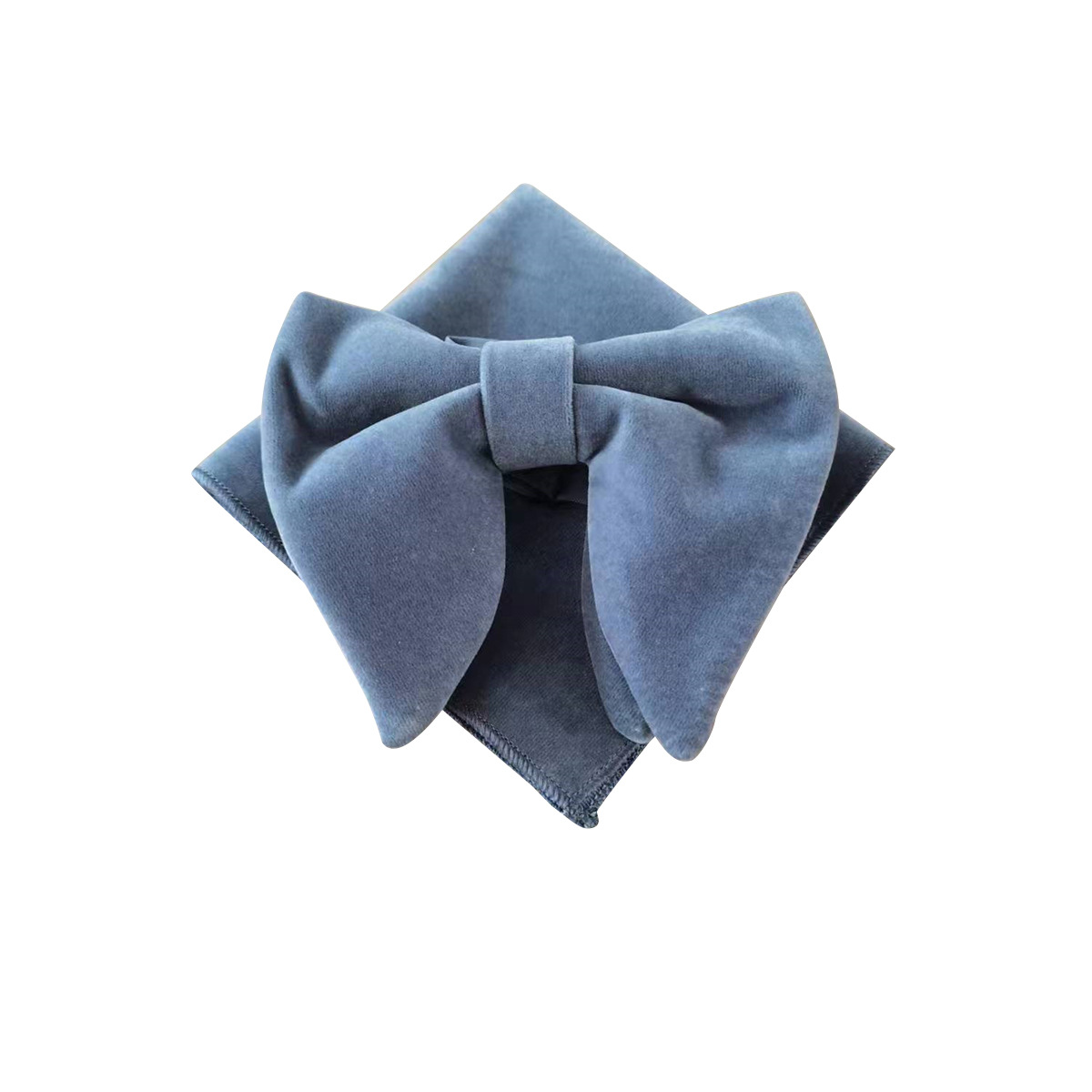 Picture of AliExpress EBAY WISH Multicolor Bow Tie Velvet Bow Performance Solid Color Gentleman Bow Tie Handkerchief