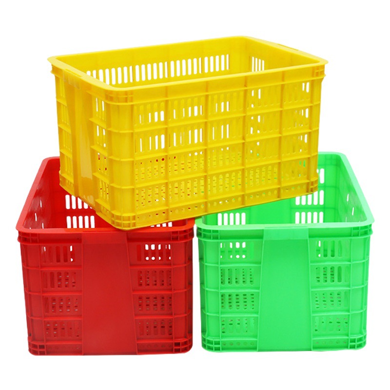 Extra thick 580 hardware plastic turnover frame fruit and vegetable basket 620*440*350 turnover basket potato picking basket