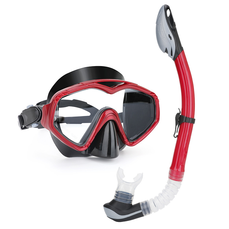 Picture of Wave Promotion Professional Snorkeling Two-Piece Equipment Diving Goggles Snorkel Snorkel Large Frame Large Field of View