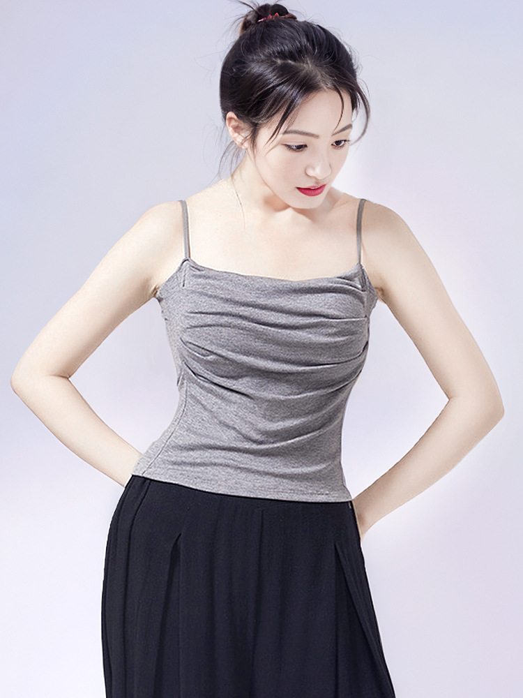 Classical Dance Clothing Sling Inner with Chest Pad Vest Practice Clothes Yoga Chinese Body Dance Clothes Women's Tops
