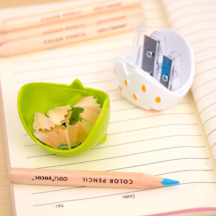 Picture of Owl pencil sharpener creative stationery primary school supplies wholesale double hole cartoon pencil sharpener Children's Prize small
