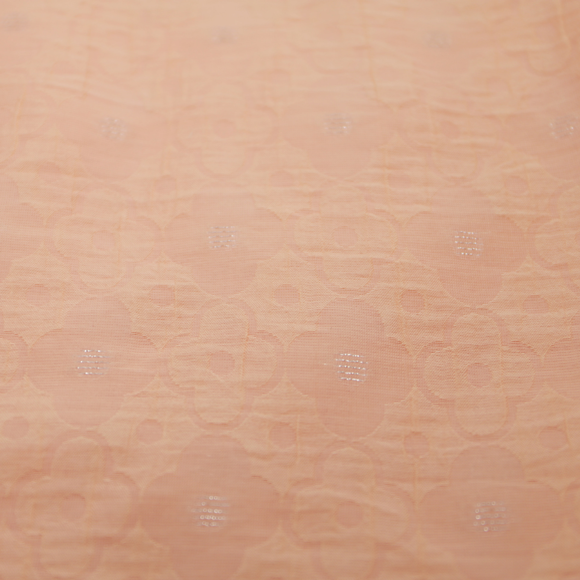 Picture of Nylon Tencel Silver Cut Jacquard Fabric Spring and Summer Micro-transparent Embossed Hanfu New Chinese Style dress Clothing Fabric