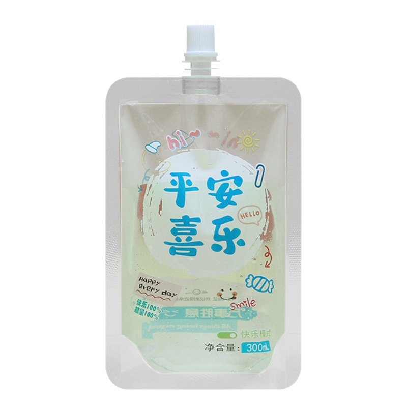 Breakfast shop commercial disposable leak-proof liquid packaging bag large capacity nozzle bag milk soybean milk packing fresh-keeping bag