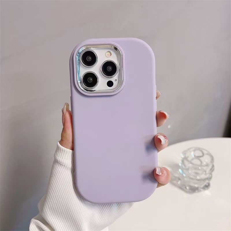 Picture of Solid Color Chubby Girl for Apple 16pro Phone Case New 15promax Electroplated 14/13/12 Drop-resistant 11x