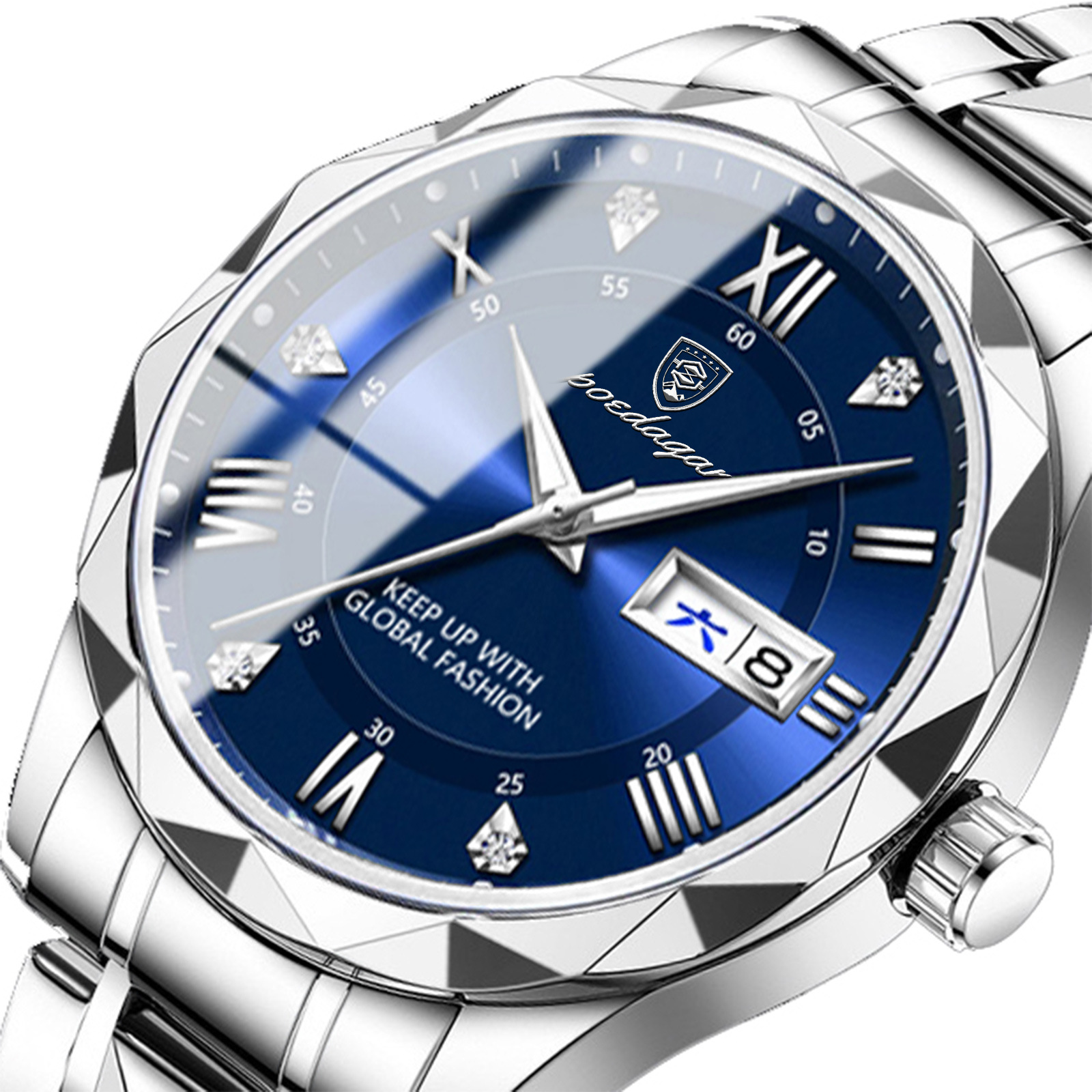 Picture of Swiss brand waterproof luminous new men's watch belt quartz watch live foreign trade explosions a generation of hair