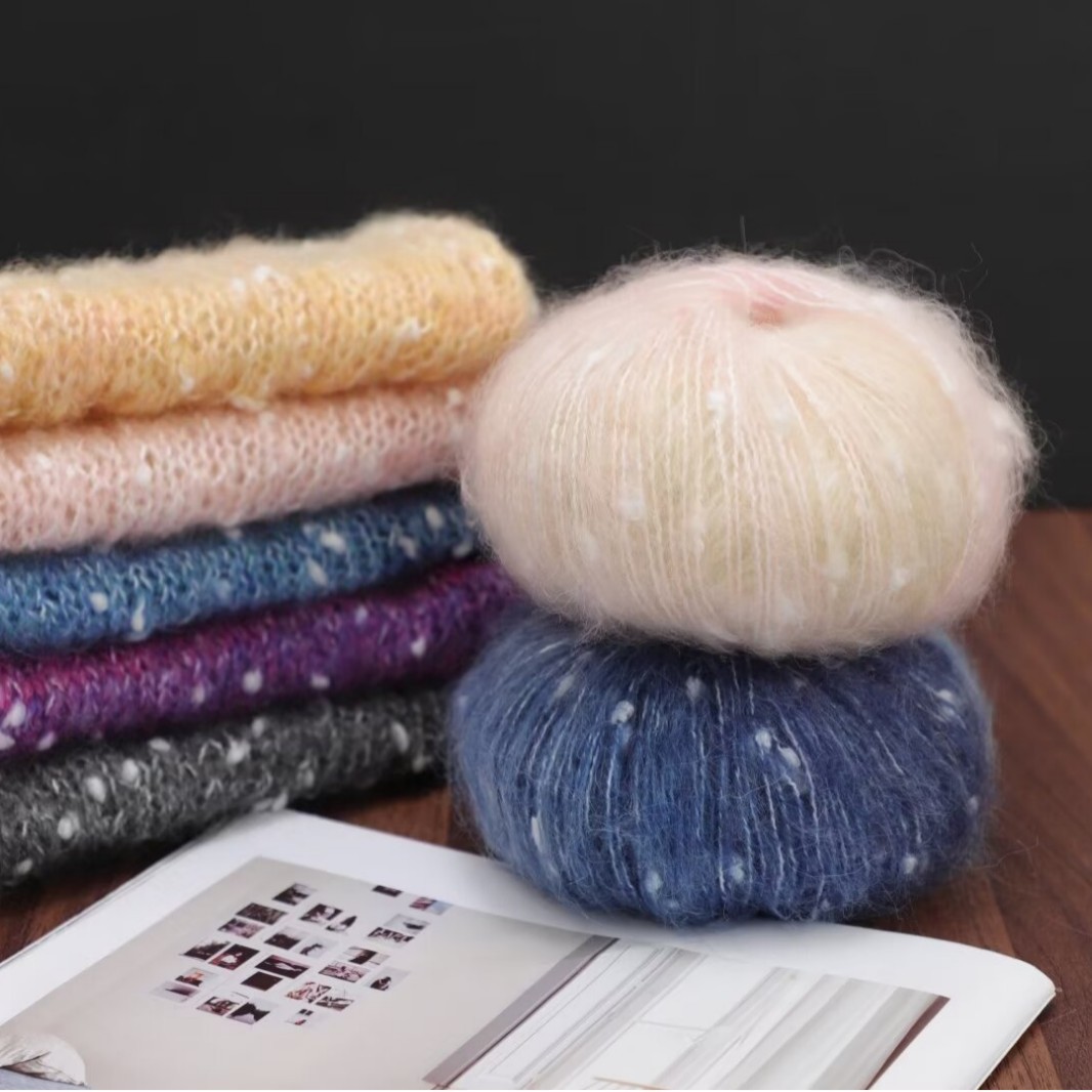 Gradient Mohair Yarn 50g for Knitting Hats, Scarves, and Coats by Hand