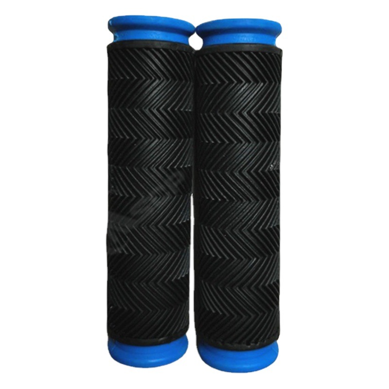 Bicycle Two-color Color Car Dead Flying Handlepiece Set Bicycle Water Pattern Rubber Handpiece Set Dead Flying Car Equipment