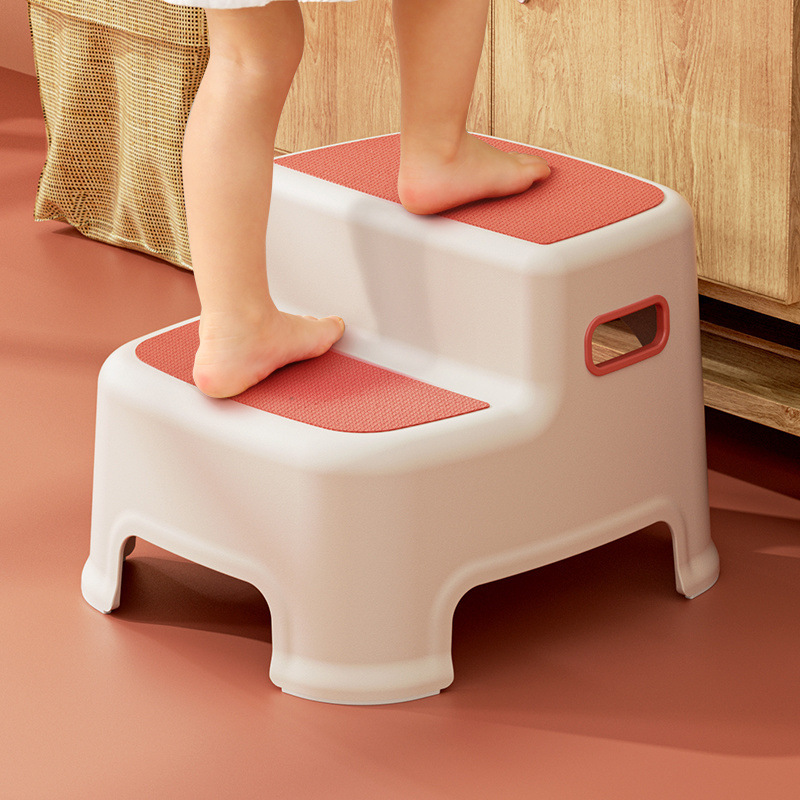 Ladder stool, home two-step ladder step, foot pedal, high and low stool, ladder chair, dual-purpose kitchen climbing stool, car wash stool, two-step stool