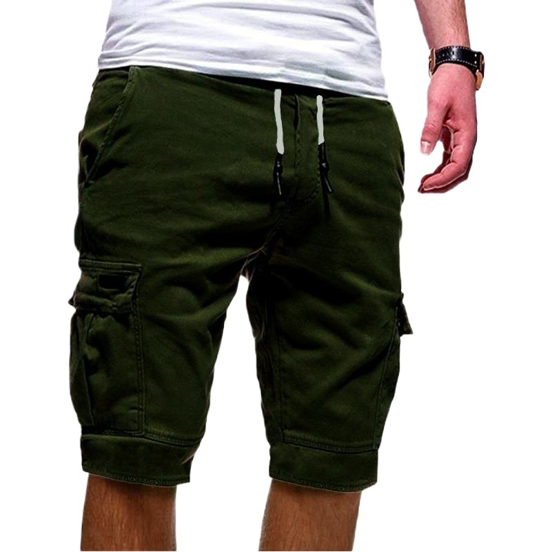 New Summer New Men's Casual Multi-Pocket Men's Five-point Pants for Men