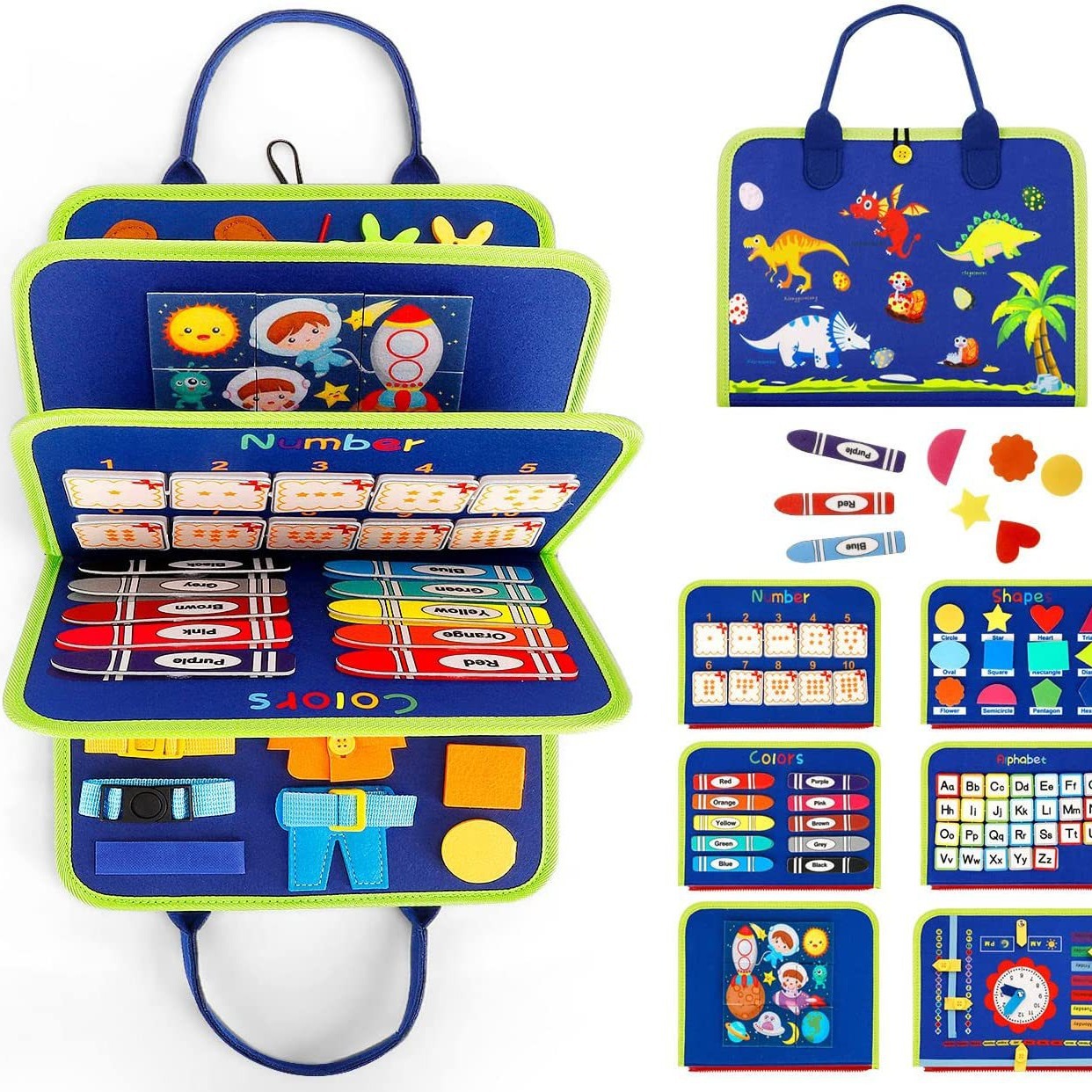 in stock provide cpc ce children's learning board felt busy board early education dressing board educational intellectual toys