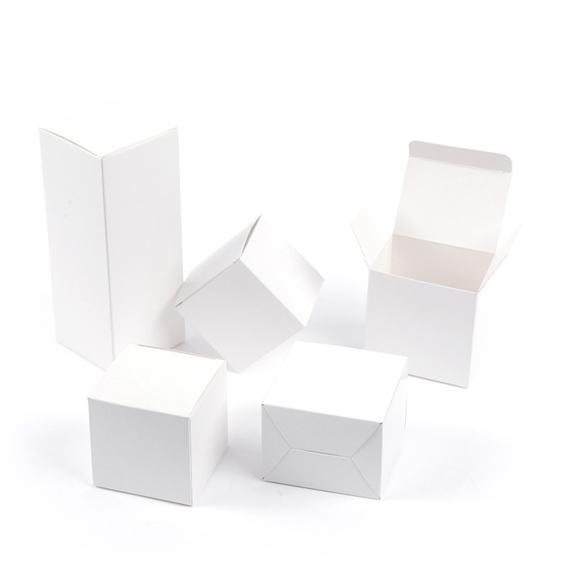Picture of Small White Box Spot Flip Box Gift 8-14cm Packaging Box Wholesale 350g White Cardboard Small Box White Paper Box