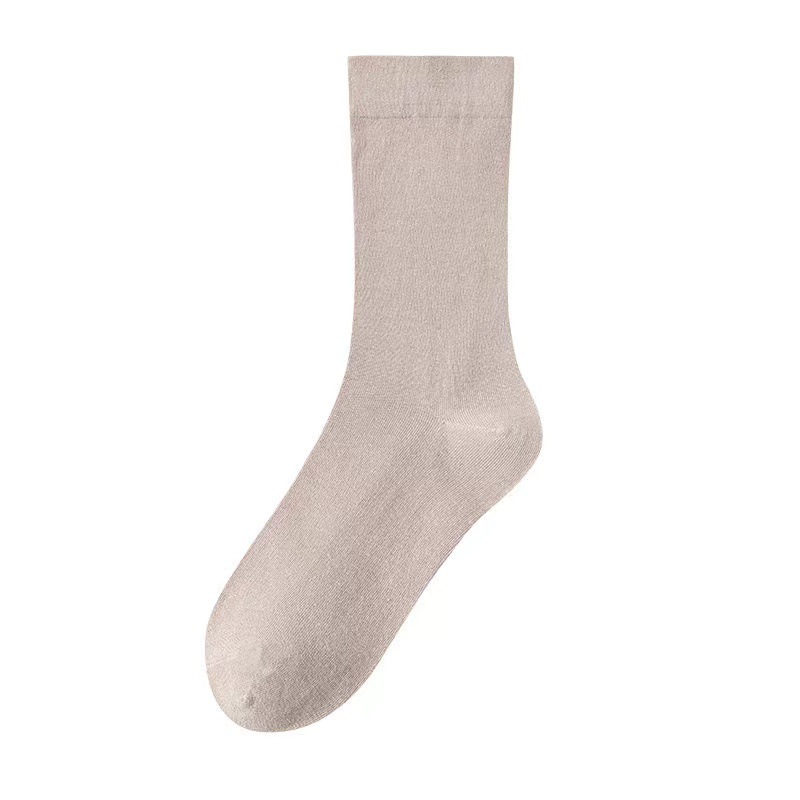 Picture of Mid-Calf Socks for Women, Spring and Autumn Solid Color Slouch Socks, Versatile Maternity Socks, Casual Long Socks, Zhuji Socks Wholesale