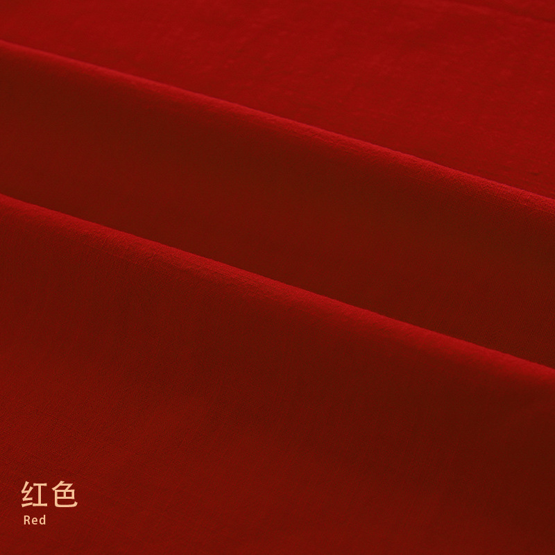 Picture of Plain 21*21 yarn woven bamboo cotton linen fabric artistic Zen clothing cotton washed bamboo cotton fabric