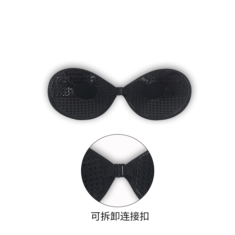 Picture of Cross-border Strapless Glossy Cloth Invisible Round Cup Push-up Breathable Silicone Breast Sticker Swimsuit Wedding Dress Breast Sticker Bra
