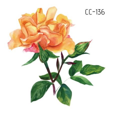 Picture of New waterproof flower tattoo stickers fashion small fresh face stickers fashion Photo Studio Art Stickers