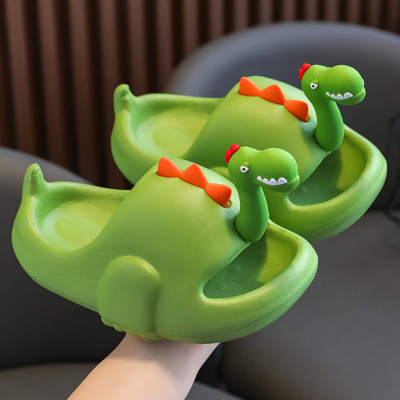 25 New Children's Slippers Eva Cartoon Cute Thick Soled Little Dinosaur Baby Children's Non-Slip Sandals Slippers