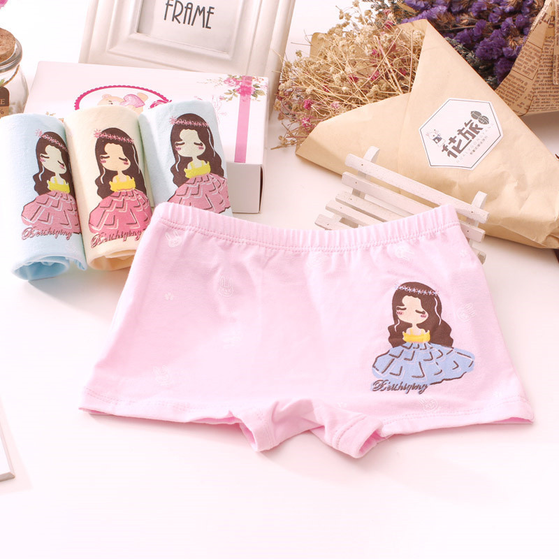 Picture of Children's underwear girls children children's fine shuttle cotton class a cotton briefs little girls boxer underwear wholesale