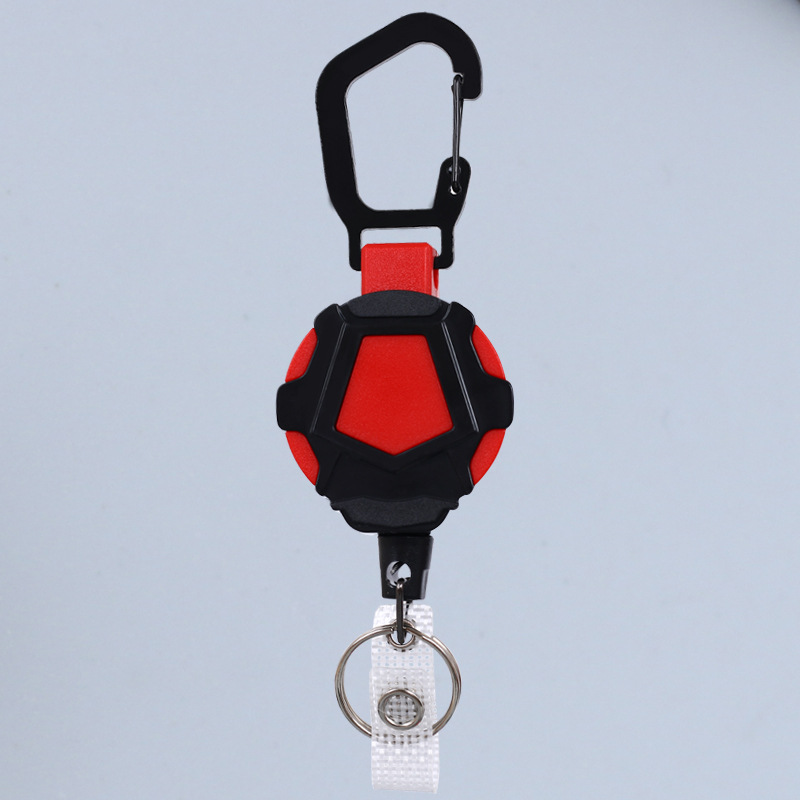 Picture of Autumn Rain Easy Pull Telescopic Buckle Wire Rope High Rebound Telescopic Keychain Hanging Ring Anti-lost Anti-theft Buckle Metal Quick Loading Ring