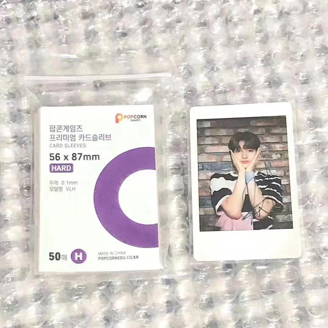 Picture of 20 silk high transparent CPP card film 3 inch album small card goo card set 6 inch raw writing yum polo popcorn