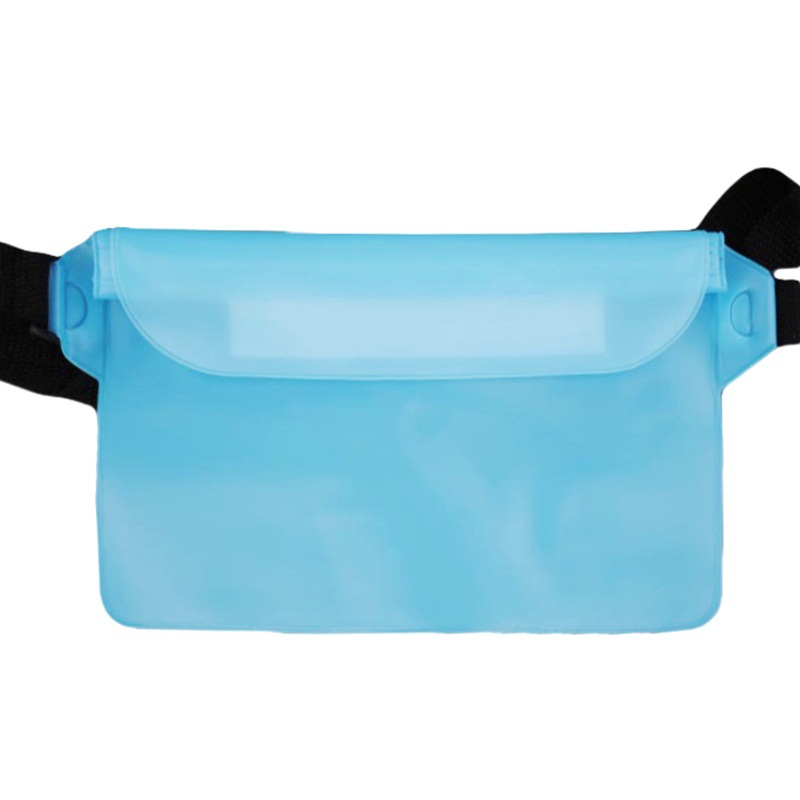 Picture of Cross-border large mobile phone waterproof bag drifting diagonal waterproof waist bag swimming pvc sealed mobile phone case transparent