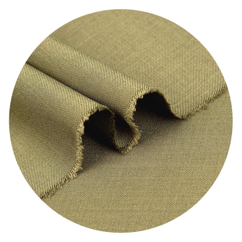 Woven Tr Polyester-Cotton Lelis Fine Slant Fabric Spring and Summer Suit Professional Suit Fashion Wide-Leg Pants Fabric