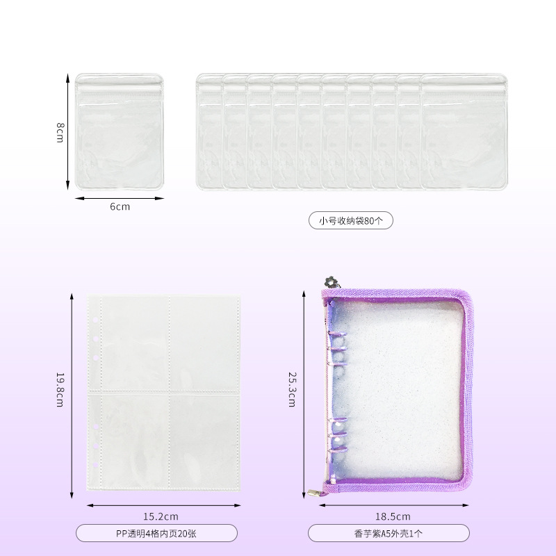 Picture of Anti-oxidation Jewelry Storage Book Earrings Ear Studs Ear Clips Necklace Hand Jewelry Silver Jewelry Sealed Bag Portable Bag Book